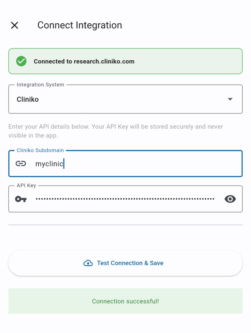 Cliniko Repnotes setup